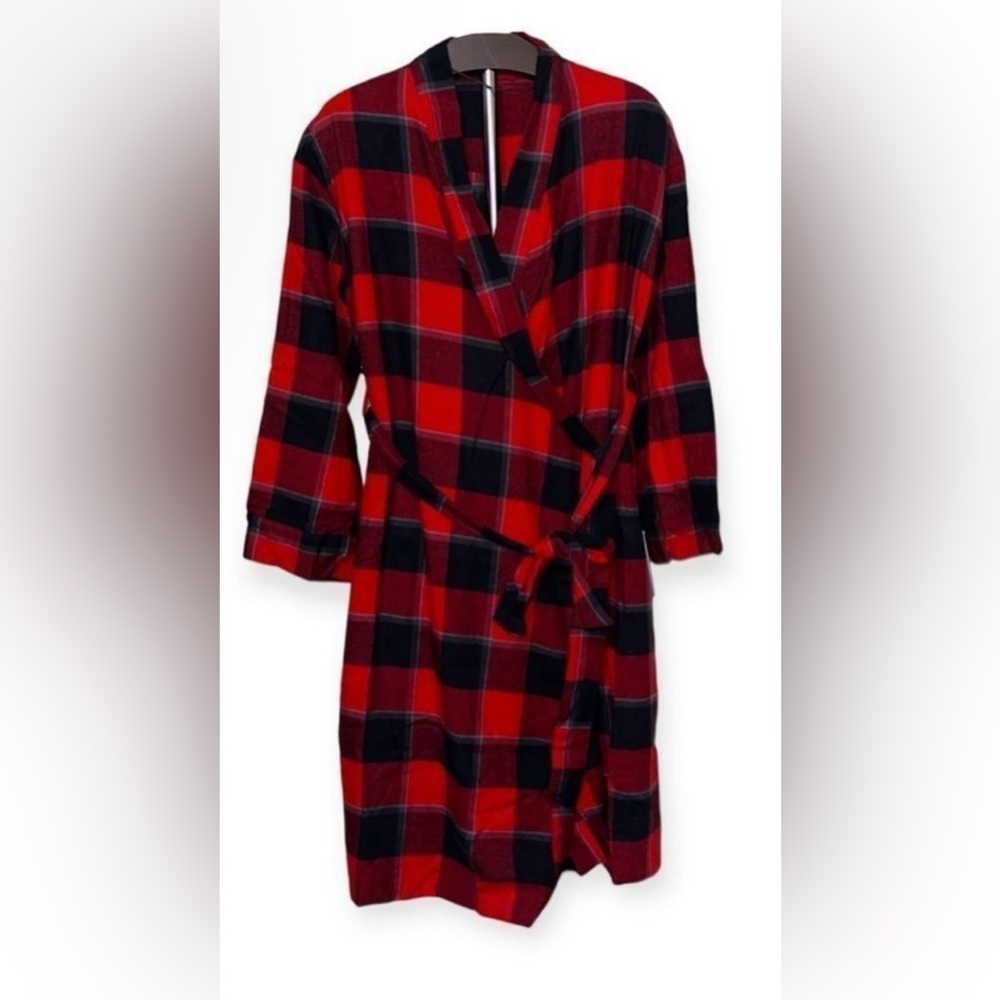Stars Above Women's Flannel Robe‎ - Red (Size XS/S) NWT MSRP $35